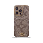 Classic iPhone Case With Card Holder Coffee -KB241651