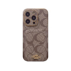 Classic iPhone Case With Card Holder Coffee -KB241651