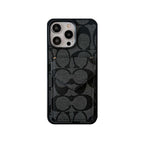 Classic iPhone Case With Card Holder And Strap Light Black -SJ240513