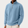 Light Blue Chase - Zip Sweater | By Julian & Claire Toronto