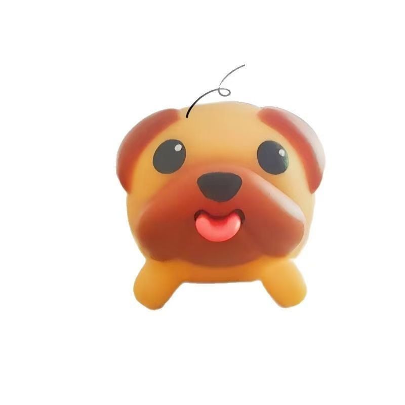 ute Tongue Out Mochi Dog Fidget Toy, Squishy Stress Relief Squeeze Toy, Funny Dog Desk Decor Gift