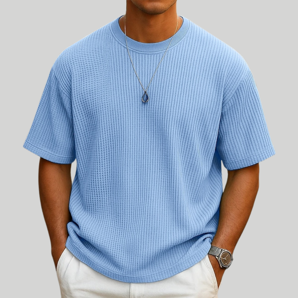 Willie - Waffle Knit Summer T-Shirt | By Julian & Claire Toronto