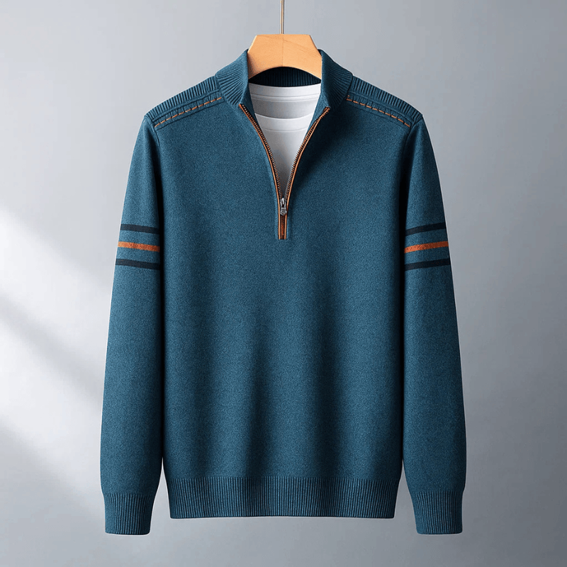 Jay  - Modern Half-Zip Sweater | By Julian & Claire Toronto