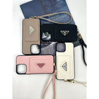 Luxury Four Colors Card Bag iPhone Case