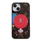 Luxury Balloon & Heart Leather iPhone Case