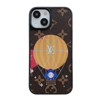 Luxury Balloon & Heart Leather iPhone Case