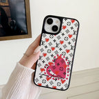 Luxury Balloon & Heart Leather iPhone Case