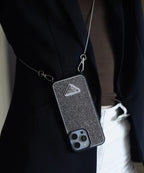 Luxury Diamond Crossbody iPhone Case
