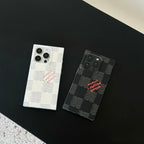 Luxury Black & White Sqaure iPhone Case