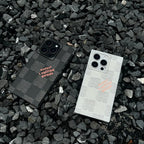 Luxury Black & White Sqaure iPhone Case