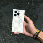 Luxury Black & White Sqaure iPhone Case