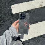 Luxury Black & White Sqaure iPhone Case