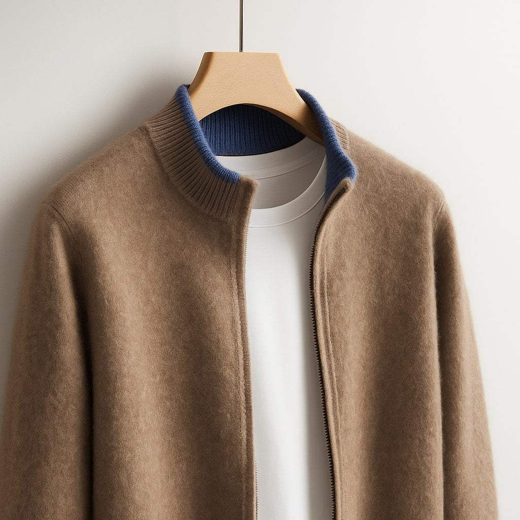 Benjamin - Zip Knit Cardigan | By Julian & Claire Toronto