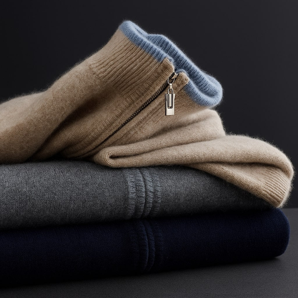 Benjamin - Zip Knit Cardigan | By Julian & Claire Toronto