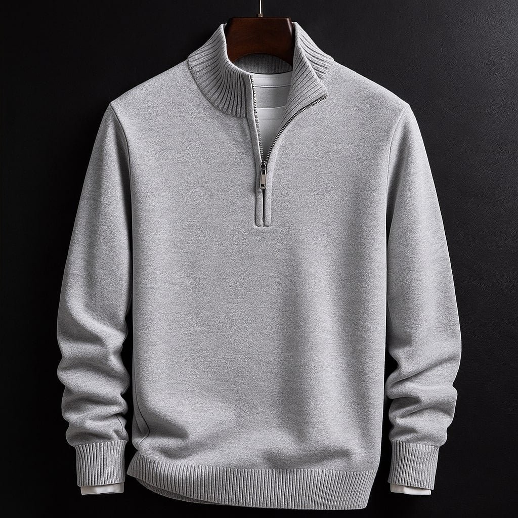 Joshua - Classic Half-Zip Sweater | By Julian & Claire Toronto