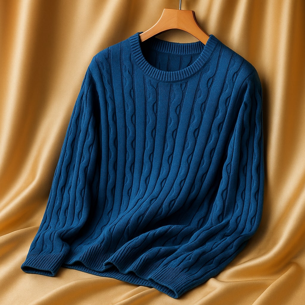 Jerry - Heritage Textured Crewneck Sweater | By Julian & Claire Toronto
