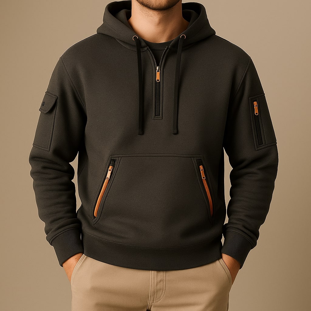 Phillip - Classic Quarter-Zip Hoodie | By Julian & Claire Toronto