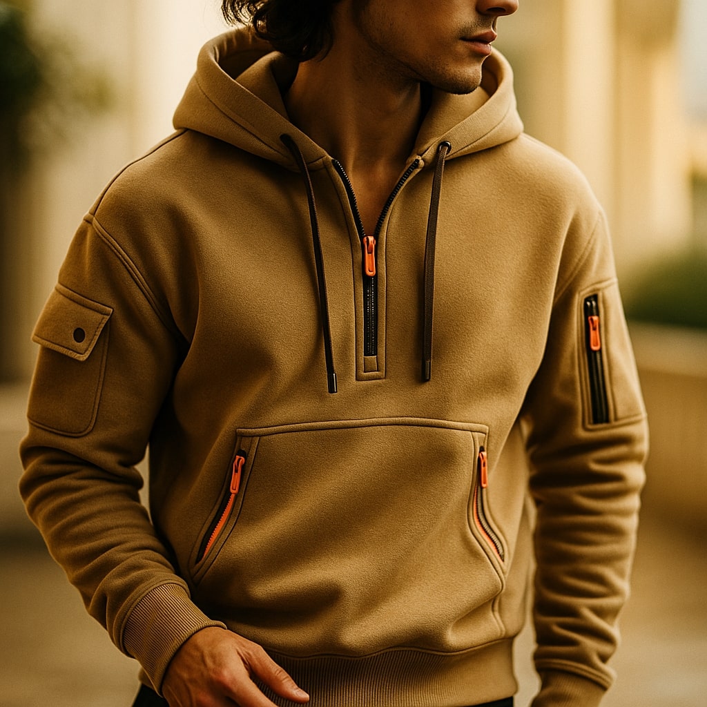 Phillip - Classic Quarter-Zip Hoodie | By Julian & Claire Toronto