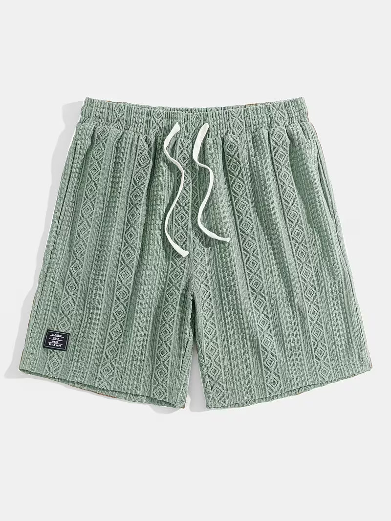 Brock - Diamond Knit Lounge Shorts | By Julian & Claire Toronto
