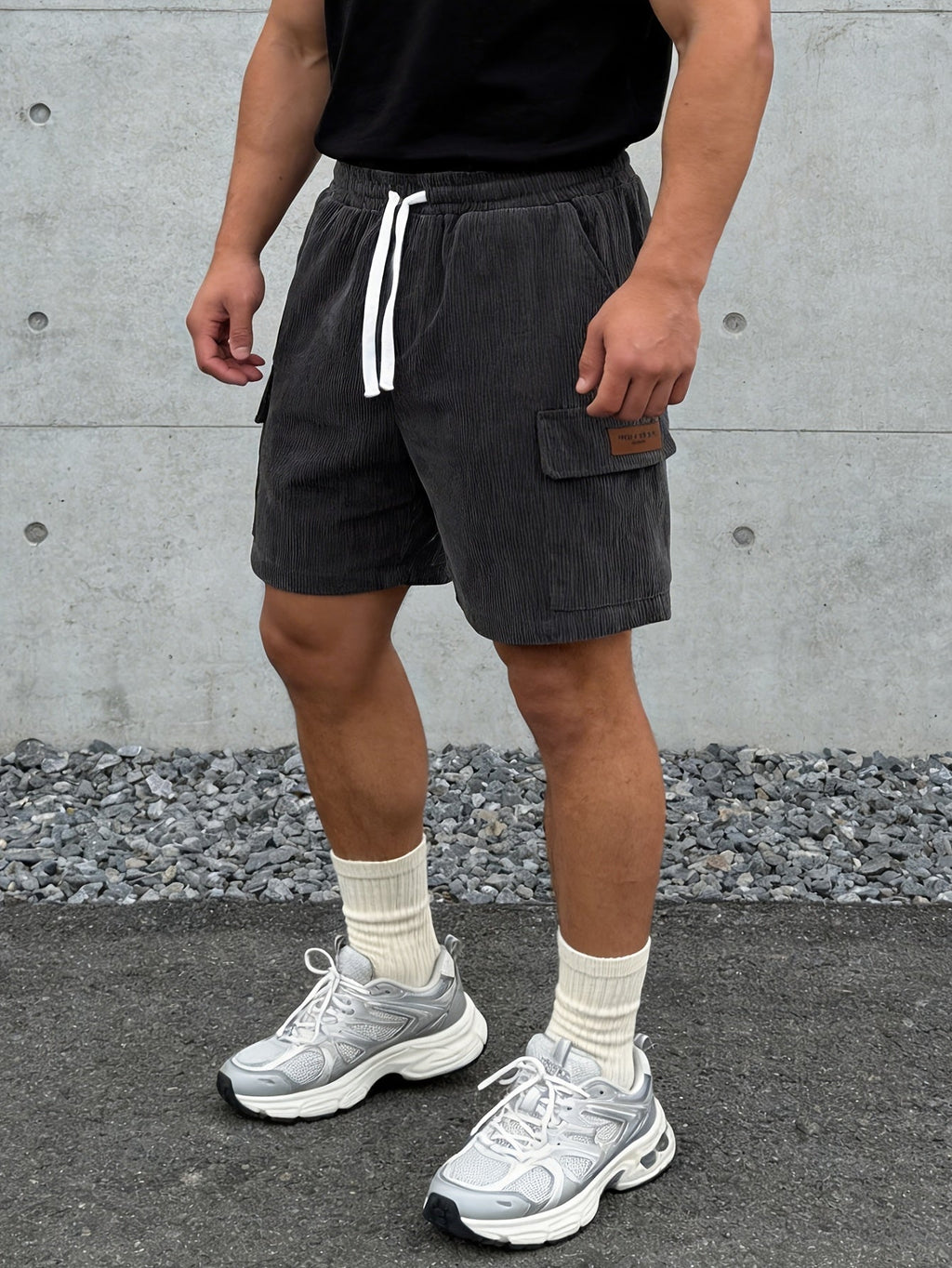 Murphy - Casual Corduroy Cargo Shorts | By Julian & Claire Toronto