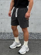 Murphy - Casual Corduroy Cargo Shorts | By Julian & Claire Toronto
