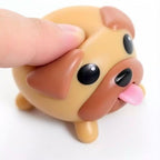 ute Tongue Out Mochi Dog Fidget Toy, Squishy Stress Relief Squeeze Toy, Funny Dog Desk Decor Gift
