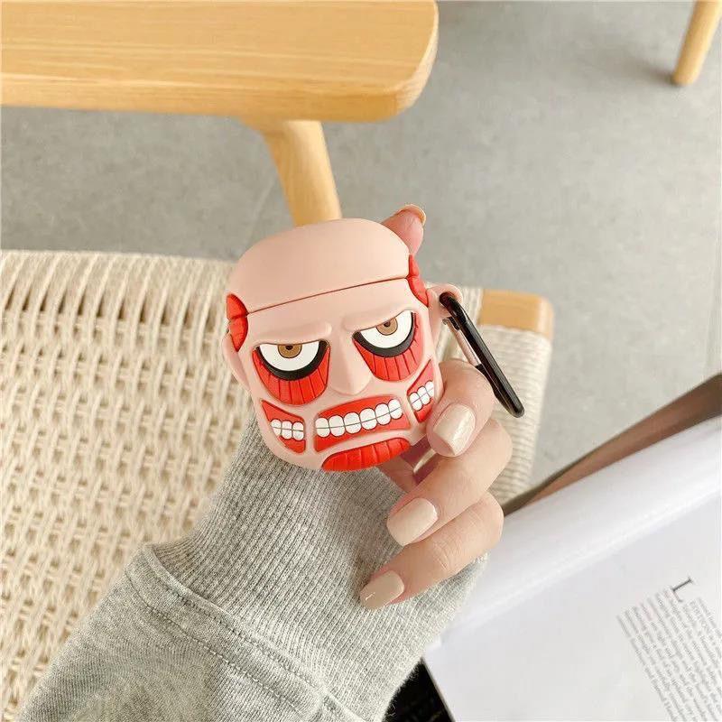 Big Faced Monster Airpod Case Cartoon Silicone Case