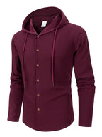 Denzel - Casual Outdoor Hooded Button Shirt | By Julian & Claire Toronto