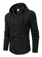 Denzel - Casual Outdoor Hooded Button Shirt | By Julian & Claire Toronto