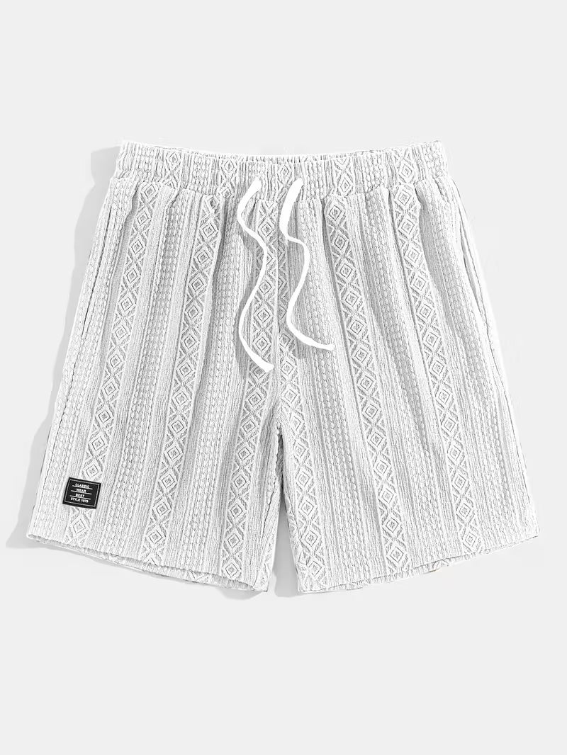 Brock - Diamond Knit Lounge Shorts | By Julian & Claire Toronto