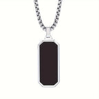 Jean - Stainless Steel Pendant Black | Julian & Claire Toronto