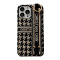 Fashion Houndstooth Wristband iPhone Case