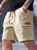 Murphy - Casual Corduroy Cargo Shorts | By Julian & Claire Toronto