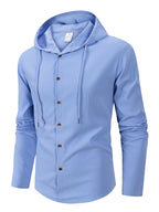 Denzel - Casual Outdoor Hooded Button Shirt | By Julian & Claire Toronto