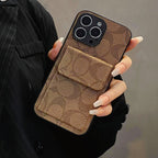 Classic iPhone Case With Wallet Light Brown-HP240513