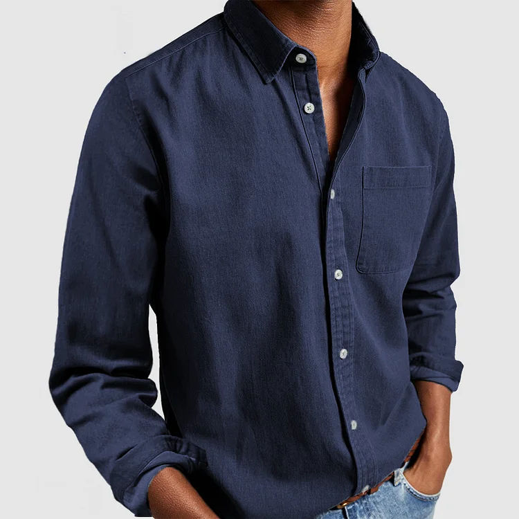 Kieran - Modern Soft-Touch Button-Up Shirt | By Julian & Claire Toronto