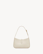 Saint Laurent Le 5 à 7 Patent Leather Hobo – Burgundy Elegance