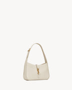 Saint Laurent Le 5 à 7 Patent Leather Hobo – Burgundy Elegance