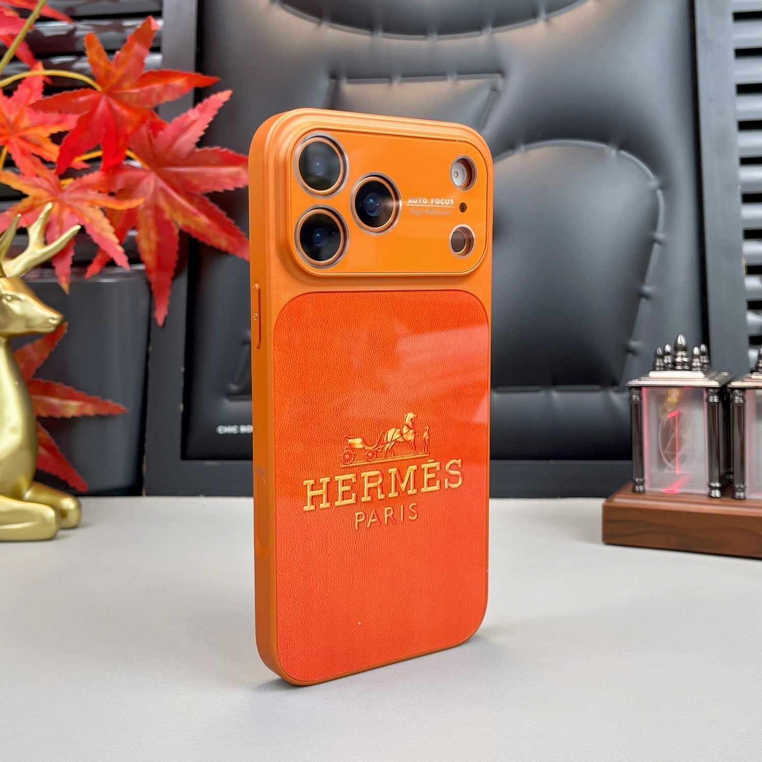 H Luxury Orange Series iPhone Case