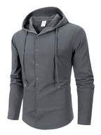 Denzel - Casual Outdoor Hooded Button Shirt | By Julian & Claire Toronto