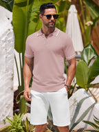 Math - Leisure Knit Golf Polo | By Julian & Claire Toronto