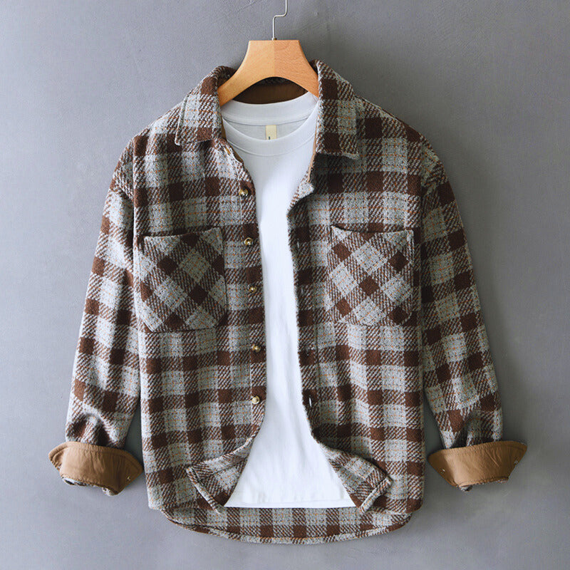 Jeff - Classic Plaid Button-Up Shirt | By Julian & Claire Toronto