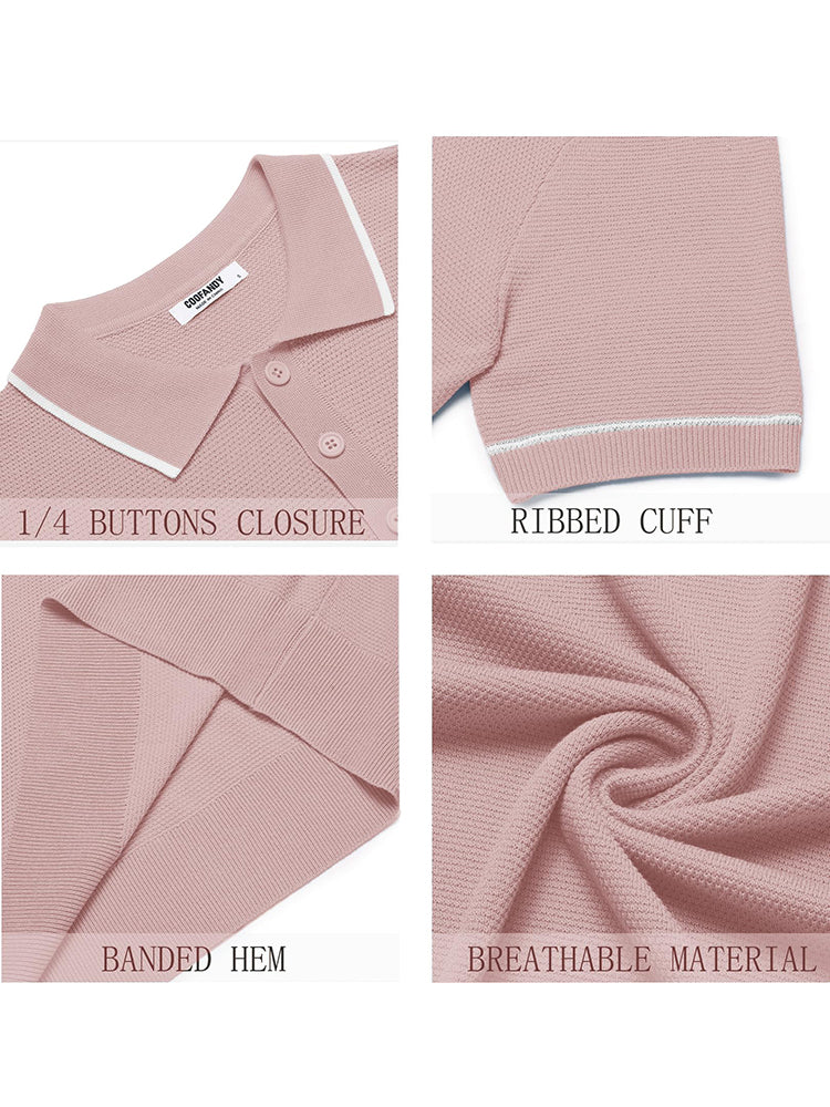 Math - Leisure Knit Golf Polo | By Julian & Claire Toronto