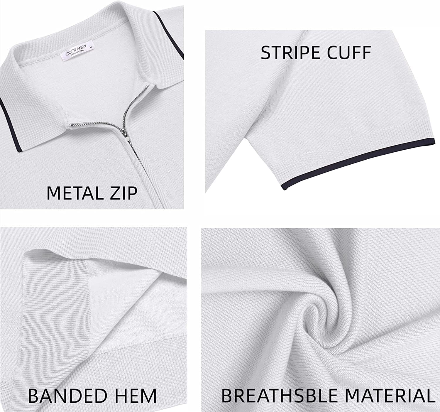 Miller - Modern Knit Zipper Polo | By Julian & Claire Toronto