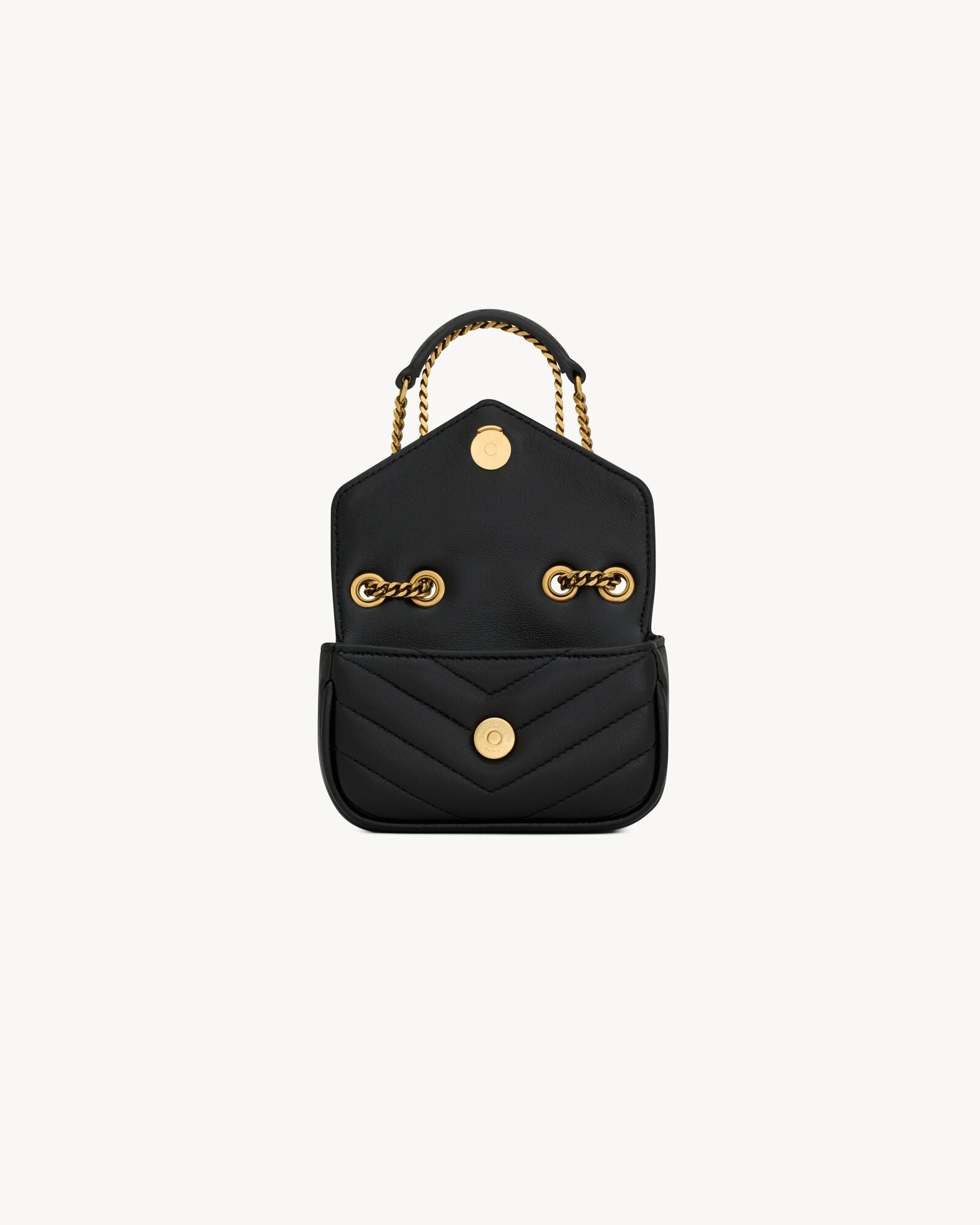 L-Y Leather Mini Chain Adjustable Handbag Wallet