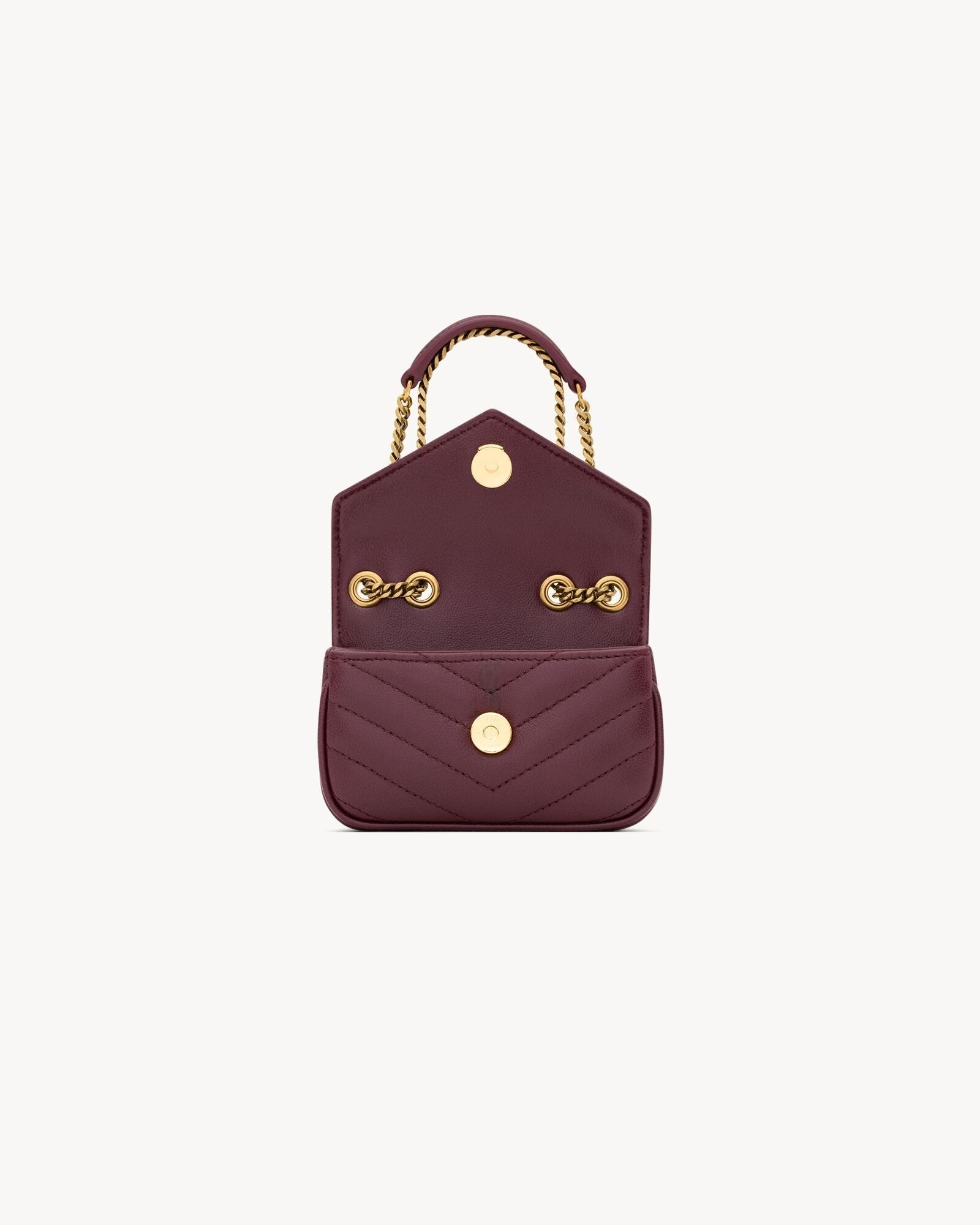 L-Y Leather Mini Chain Adjustable Handbag Wallet