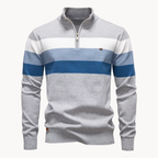 Callen - Stretch Knit Quarter-Zip Sweater | By Julian & Claire Toronto