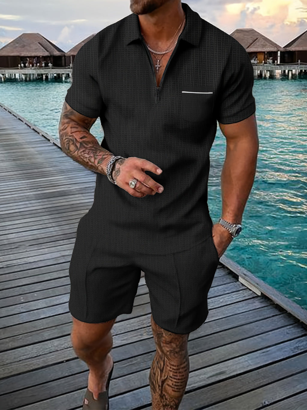 Tomas - Short-Sleeve Polo Set | Julian & Claire Toronto