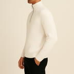 Luke - Ribbed Half-Zip Sweater | By Julian & Claire Toronto