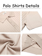 Dex - Casual Ribbed Knitted Polo | By Julian & Claire Toronto